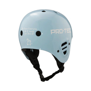 Pro Tec Helmet Sky Brown Full Cut Certified Blue Size S