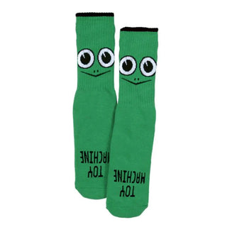 Toy Machine Skateboards Youth Socks - Turtle Face Green - Kids - 1 Pair