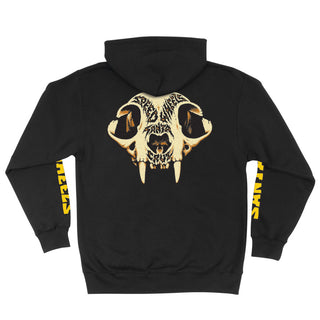 Santa Cruz Skateboards Hoody Speed Wheels Skull Zip Black