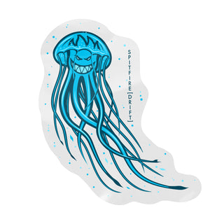 Spitfire Wheels Sticker Atlantic Drift Jelly Blue SM