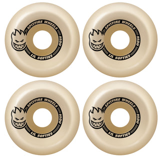 Spitfire Skateboard Wheels 53mm F4 95A Lil Softies Conical Full Natural