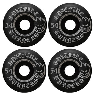 Spitfire Skateboard Wheels 54mm Bighead 99A Burners Black