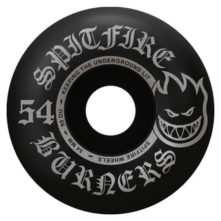Spitfire Skateboard Wheels 54mm Bighead 99A Burners Black