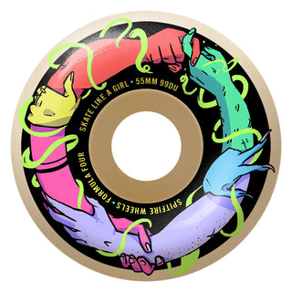 Spitfire Wheels 55mm 99A Skate Like A Girl Natural Classics F4