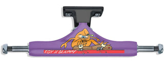 Slappy x Toy Machine Skateboard Trucks ST1 Hollow Purple/Black 8.5" Pair