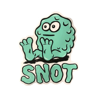 Snot Wheel Co. Skateboard Sticker Booger Logo 3.5" x 5"