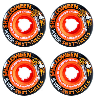 Heroin Premium Skateboard with Ace Trucks, Snot Wheels 10.1" Shelloween 2
