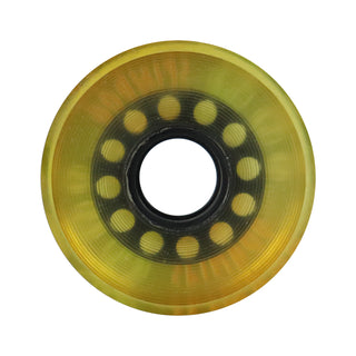 Longboard Wheels 70mm 82A Clear Rearset  "Spindog" Graphic