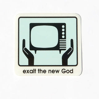 Alien Workshop Skateboard Sticker Exalt Light Blue 2.5" x 2"