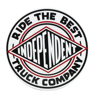 Independent Sticker Sticker RTB Summit White/Blk/Red 6"