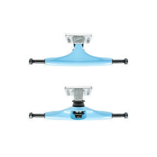 Tensor Skateboard Trucks Alloys Clear/Sky/Raw 5.5 (8.25" Axle) Pair