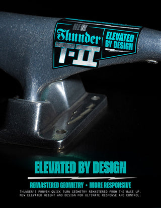 Thunder Skateboard Trucks Nicole Hause T-II Malice 148 (8.25") Black