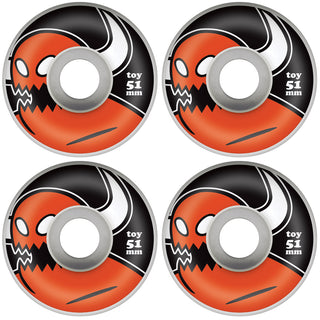 Toy Machine Complete Bloodshot Black 8.12" With Matching Wheels