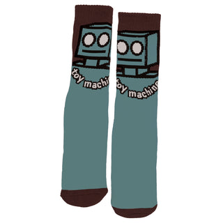 Toy Machine Socks Robot Slate Crew Pair