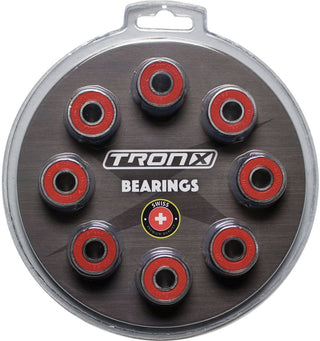 TronX Roller Hockey Inline Skate Bearings 16-Pack Swiss Lite