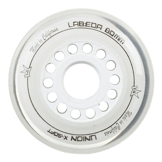 Labeda Roller Hockey Wheels - Union 76mm 76A White (8-Pack)