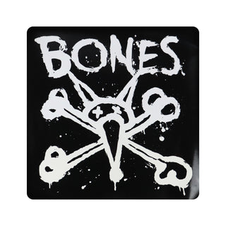 Bones Wheels Skateboard Ramp Size Sticker Vato Rat Logo XL Black 16" x 16"