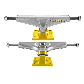 Venture Skateboard Trucks OG Dots 5.0 (7.63") with 52mm Wheels, Bearings, Hardware