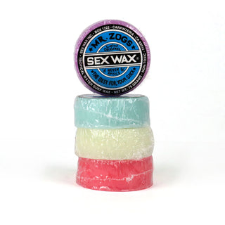 Mr. Zogs Sex Wax Original Tropical Water Surf Wax 4-Pack