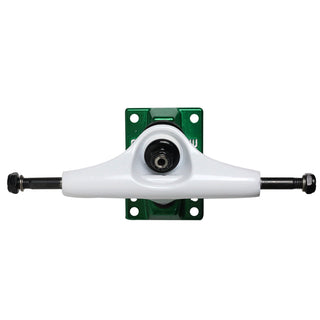 Core Hollow Trucks 5.0 (7.75") White With Green Base (Hollow Kingpin)