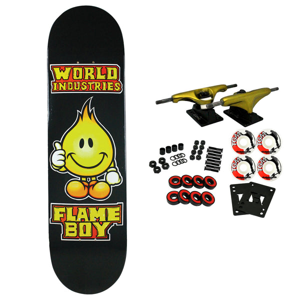World Industries Complete Solid Gold Flameboy 8.3