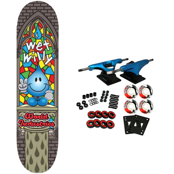World Industries Skateboard Complete Wet Willy Stained Glass 8.25