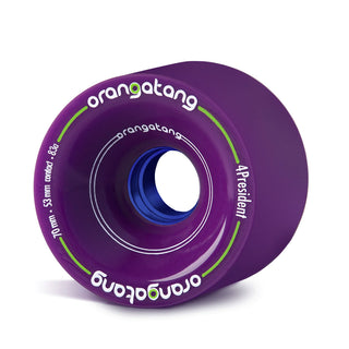 Orangatang Longboard Wheels 4President Purple 70mm 83A with Loaded Jehu V2 Bearings