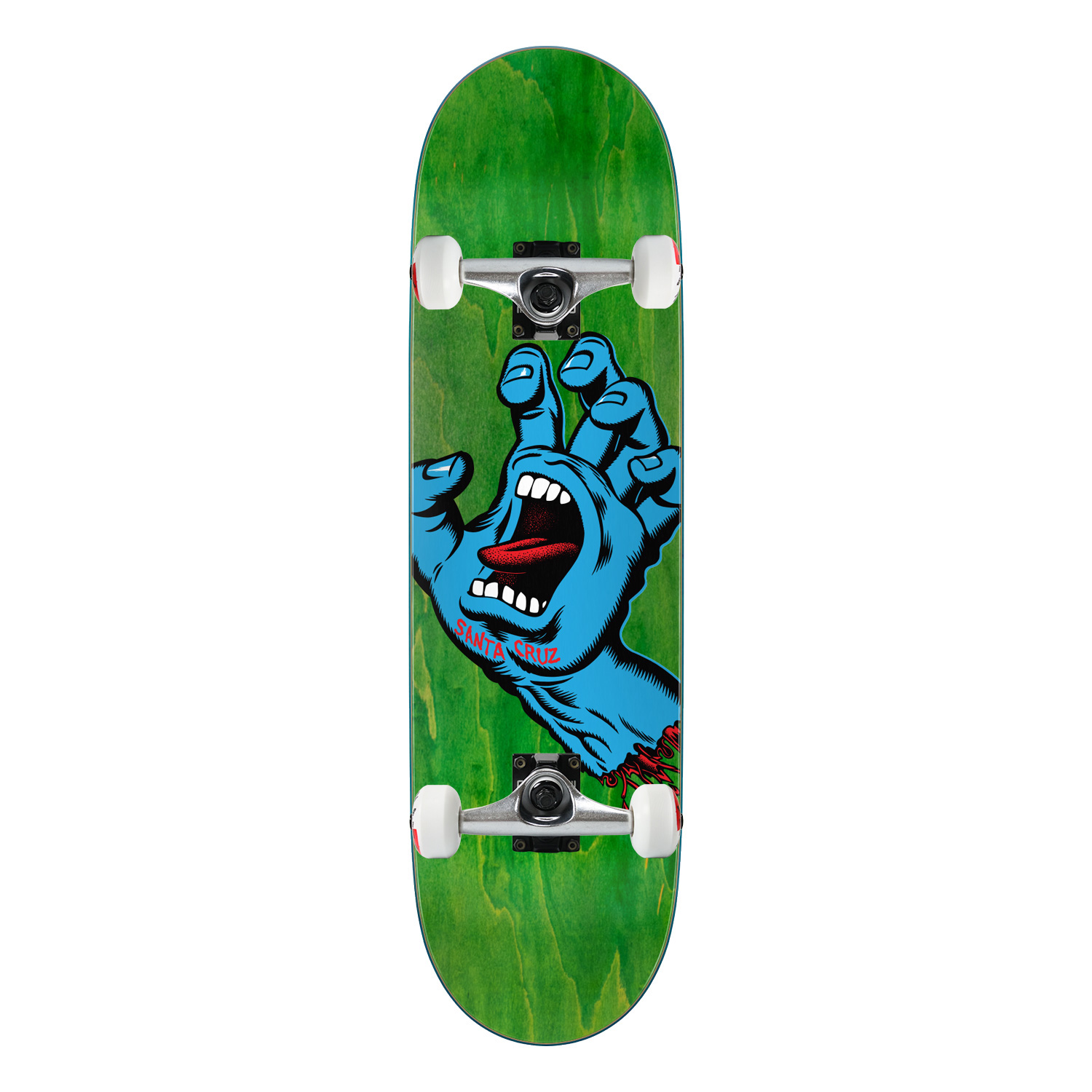 Santa Cruz Skateboard Assembly Screaming Hand Green 8.8