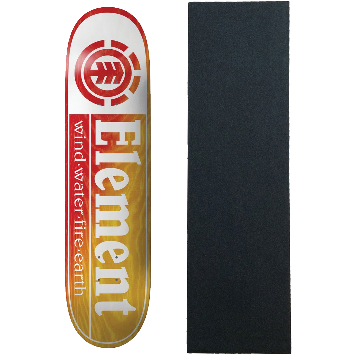 Element Section Yellow Red Skateboard Deck Outdoor Recreation Sports 