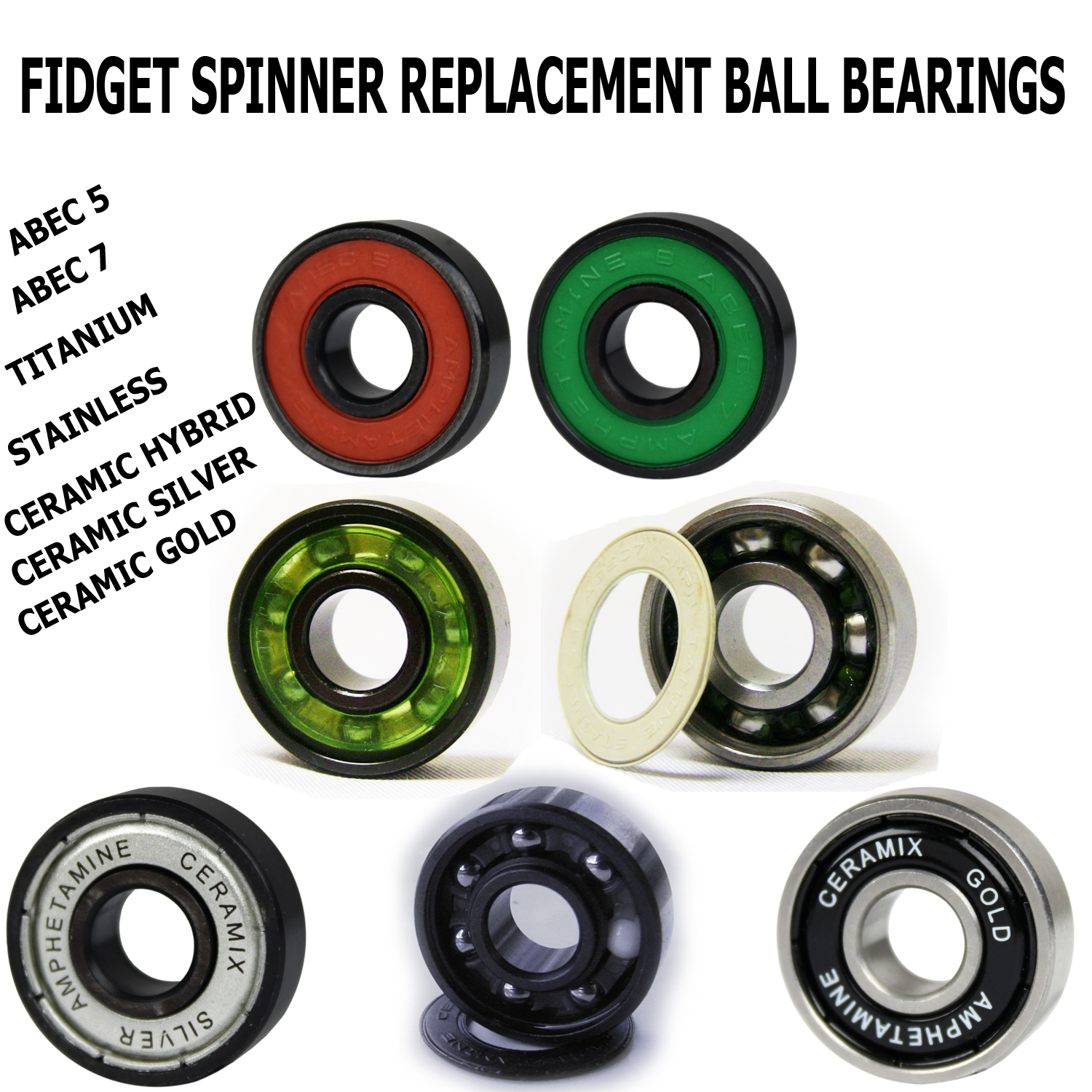 fidget spinner ball bearings