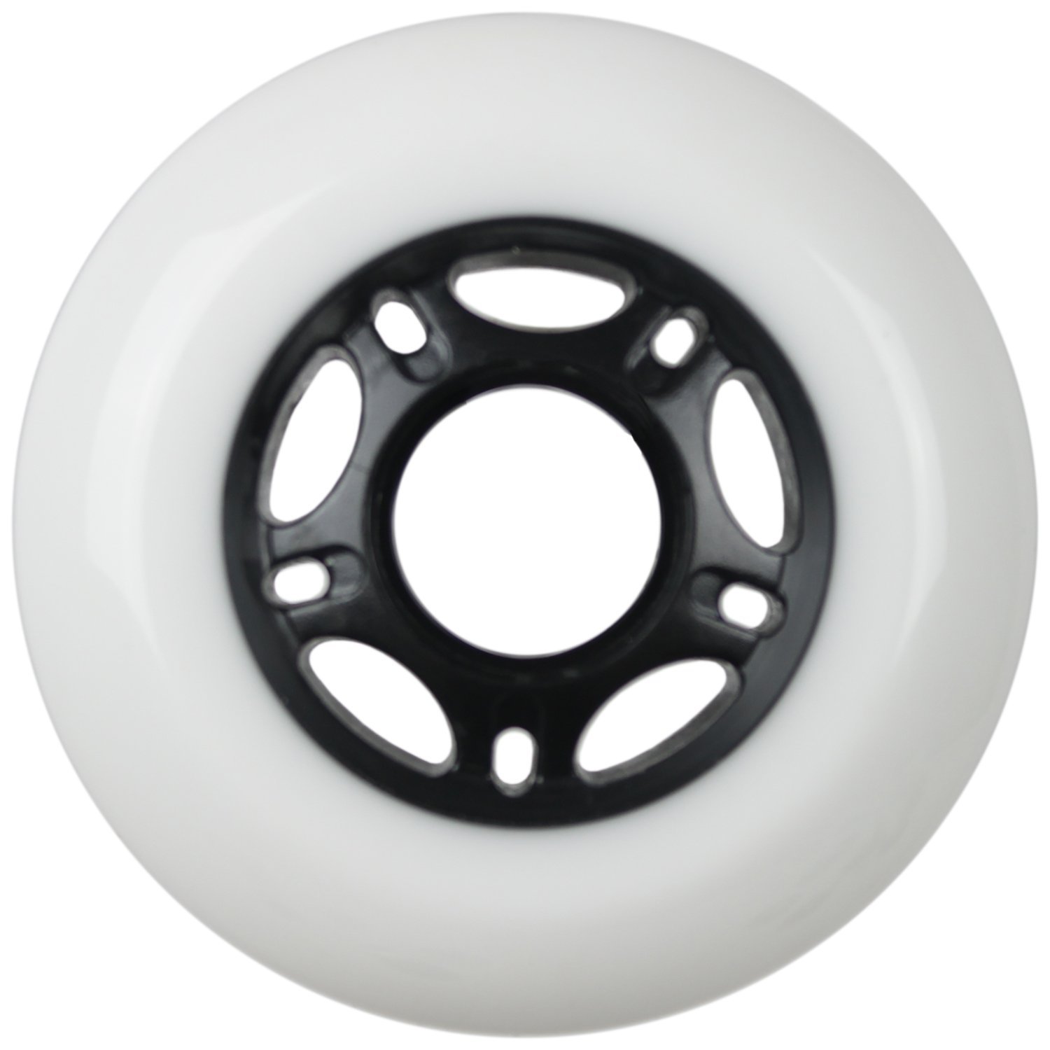 Inline Skate Wheel 76mm 89A Outdoor White Rollerblade Single Hockey eBay