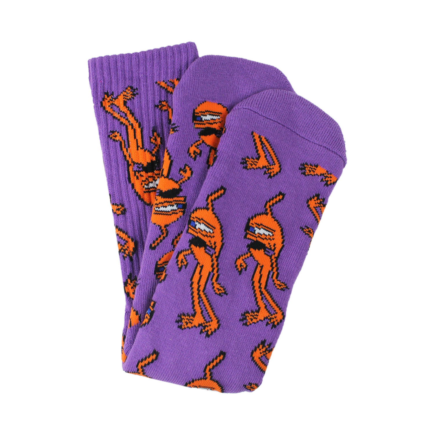 Toy Machine Skateboard Socks Multi Sect Purple Crew 827059382181 Ebay