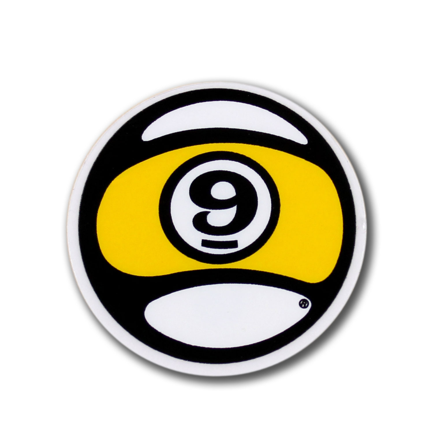 Sector 9 Small Yellow Logo Sticker 1.5