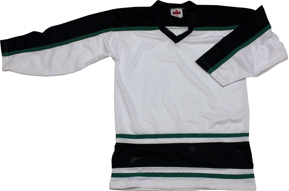 green white and black jersey